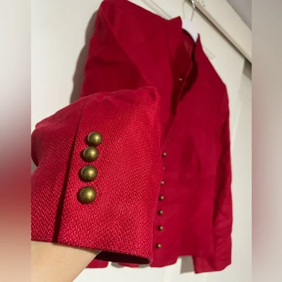 ♥️ Red Blazer Coat ♥️ - Picture 3 of 5